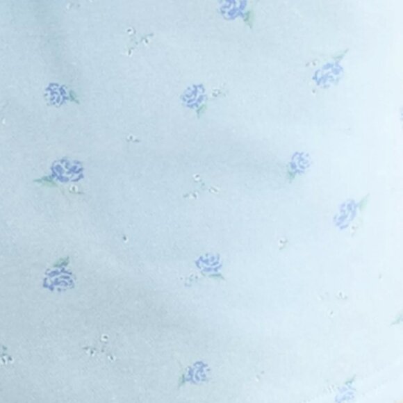 Juniors' Medium Pink Republic Cozy Fleece Shorts Color: Light Blue Floral NWT - Picture 3 of 4